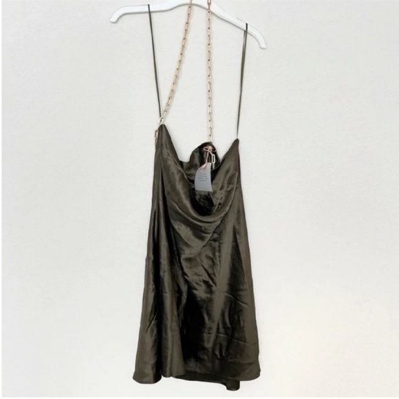 Cult Gaia Minna Chain Halter Mini Dress Advieh NWT - Picture 4 of 7